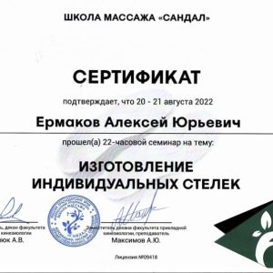 ЕРРМАКОВ сертификат